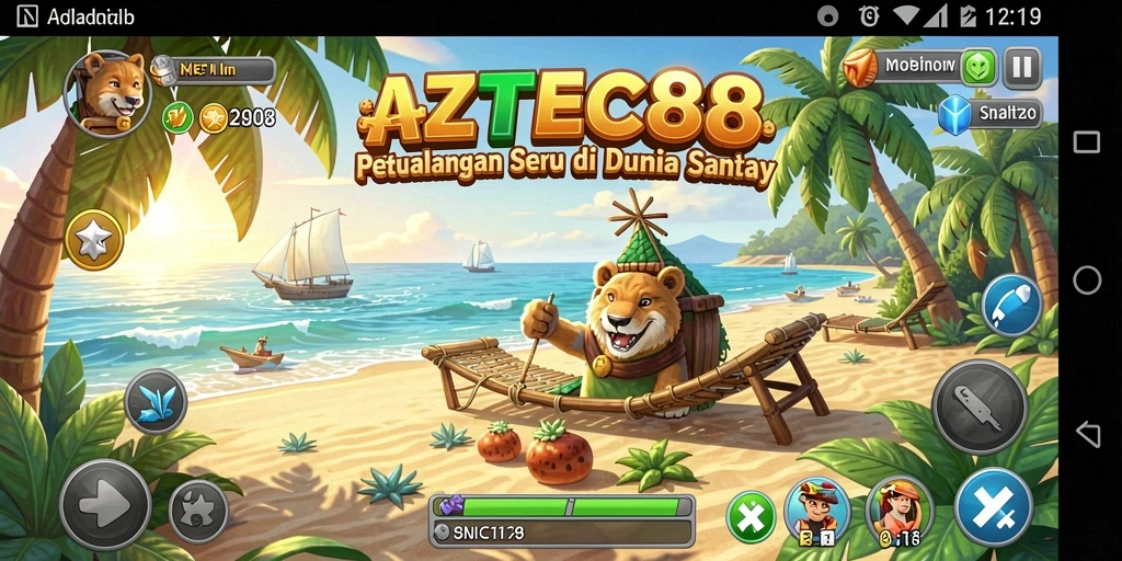 Screenshot gameplay AZTEC88 yang menampilkan momen seru dan interaktif.