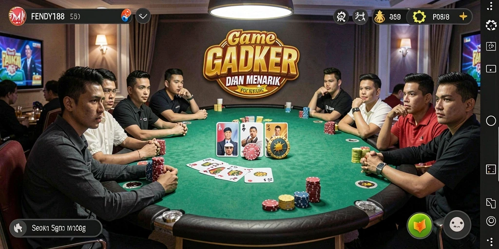 Gameplay Poker yang seru di FENDY188.