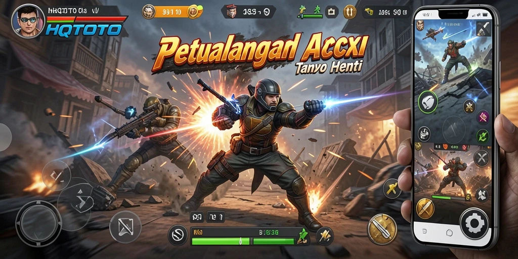 Tampilan gameplay HQTOTO yang penuh aksi dan mendebarkan.