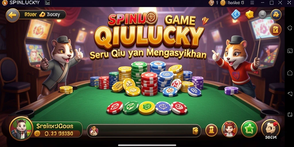 Screenshot SPINLUCKY menampilkan gameplay QiuQiu yang seru.