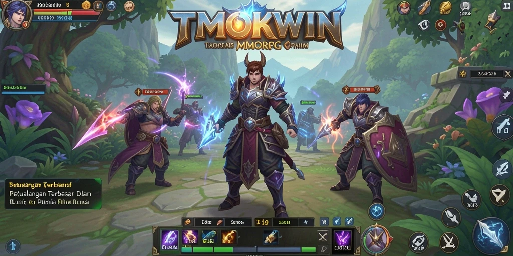Gameplay TMOKWIN yang mendebarkan dalam dunia MMORPG.